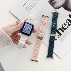Bracelet de poignet à boucle en plastique coloré, pour Apple Watch série 7 6 5 4 3 SE 41mm 44mm 45mm