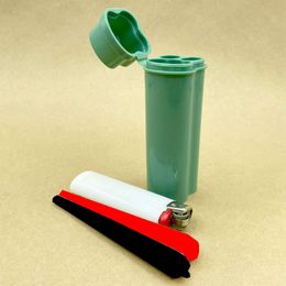 Étui à cigarettes multifonction en plastique coloré, herbe sèche, cône de tabac, corne, boîte de rangement pour fumer des cigares, boîte à briquet Portable, support de manchon de Protection de stockage