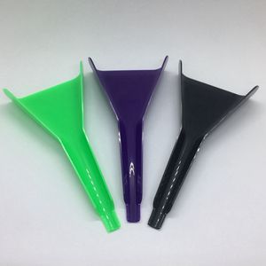 Coloré En Plastique Fumer Herbe Tabac Entonnoir Remplissage Preroll Rolling Cone Corne Cigarette Maker Holder Portable Snuff Snorter Cuillère Sniffer Spice Miller Pelle