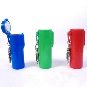 Cendrier de poche coloré avec porte-clés rond, accessoires pour fumer des cigarettes, support de cendrier, outil pratique pour la maison et le bureau