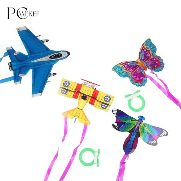 Colorful Pocket Kite Outdoor Fun Sports Soft Kite Flying Easy Flyer Kite Toy for Children Kids Novely Intéressant Toys 220621