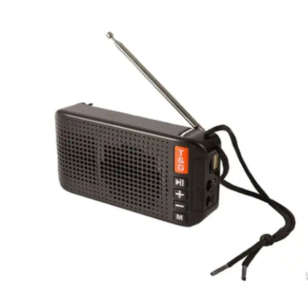 Haut-parleur sans fil portatif coloré d'antenne externe de charge solaire Tg184 avec la radio de Fm et le lecteur de carte d'Usb Tf