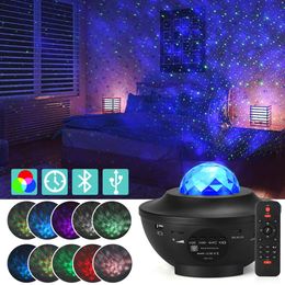 Gadget LED Colorful Projecteur Starry Sky Light Galaxy Bluetooth USB VOCK CONTROL MUSIQUE JEUTRE NIGHT