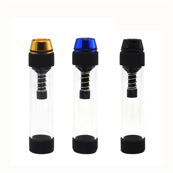 Coloré portable Twisty Verre Blunt Conception Herbe Sèche pipe7pipe Twisty Blunt Vaporisateur Fumer tabac pipe Twist Kits