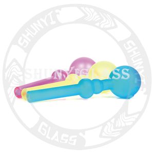 Kleurrijke Pyrex Glas Olie Brander Gezandstraalde waterpijp transparant roken Accessoires Voor Bongs Waterpijp Fabrikant Groothandelaar