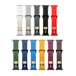 Bracelet de sport de remplacement en silicone coloré pour Apple Watch Ultra 8/7/6/5/4/3/2/se 38mm 42mm 40mm 44mm 41 45mm 49mm Bracelet de poignet pour accessoires de la série iWatch