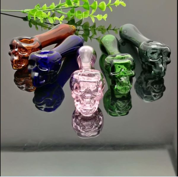 Squelette coloré flocon de neige tuyau en verre classe brûleur à mazout tuyau couleur épaisse plates-formes pétrolières en verre tuyau d'eau en verre
