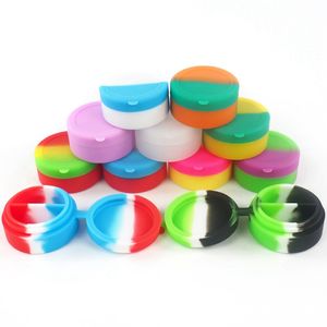 Coloré Fumer 7ML Silicone Cire Huile Rigs Perruque Wag Boîte De Rangement Portable Conjoined Body Cover Dabber Stash Case Conception Innovante Bong Porte-Cigarette DHL