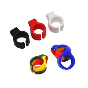 Pince à fumer colorée, taille régulière, accessoires pour fumer, pratique, doigt en Silicone, porte-anneau de Cigarette, caoutchouc, vente en gros