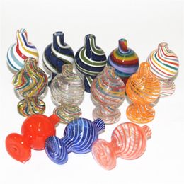 Kleurrijke rookglas Bubbler koolhydraten voor thermische kwarts banger nagels enail doppen voor de bong van de bong van de bongwater