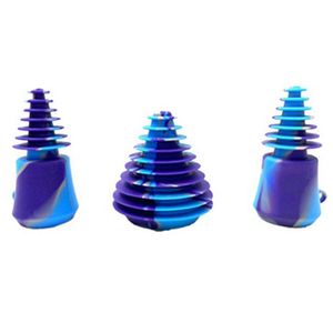 Kleurrijke rook siliconen plug kit multifunctionele olieligingen strooienreinigingsafdichting houder sigaret hookah filter bong glazen flesje dekd dop draagbare kleerring