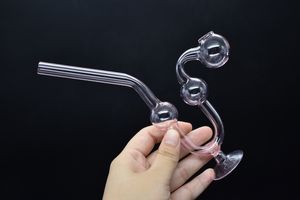 Coloridos tubos de vidrio de serpiente Bong de vidrio Quemadores de aceite Forma de serpiente para fumar Dogo Pipas de agua Pipas de vidrio para fumar con equilibrador