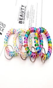 Colorties de bracelet en spirale de printemps colorée TPU TPU STRAP-BRAND CLÉ RANE POUR GYM PALOP ID BADGE Men de la mode de mode Fashion H6360835
