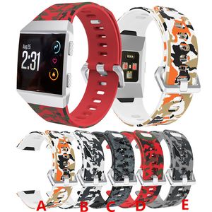 Kleurrijke riemen voor Fitbit Ionische Smart Horloge Accessoires Verstelbare Vervanging Bangle Silicone Polsband Strap Band Armband