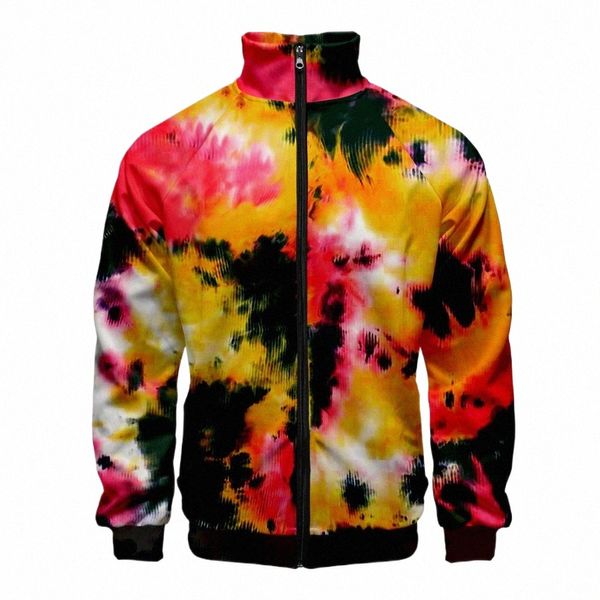 Chaqueta colorida Tie Dye para hombre/mujer, chaqueta con estampado 3D, chaqueta de invierno para hombre, verde, amarillo, degradado, de gran tamaño, talla grande, personalizado, J4m3 #