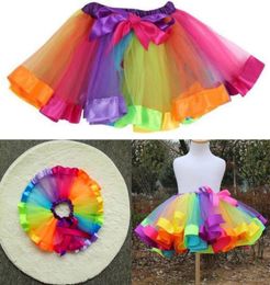 Jupe tutu colorée Vêtements tutu dance wars jupes ballet petsiskirts danse arc-en-ciel jupe dance puttishirt kka41403189921