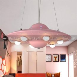 Coloré OVNI soucoupes volantes lustre nordique créatif garçons filles enfants chambres lampe à main lumières chambres Restaurant8244799249y