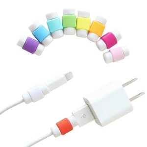 Cable de datos Cable de datos USB colorido Cable Cable Protection Winder para la manga de alambre de carga de teléfono móvil