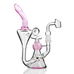 Hookahs Hitman Bong Groothandel Brilliance Cake Glas Klassieke kleine DAB Rigs Recycler Waterleidingen met 14mm-gewricht