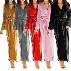 Albornoz colorido de terciopelo para mujer, ropa de dormir para mujer, ropa interior de ilusión, bata larga para fiesta, vestidos de novia de talla grande, hecho a medida