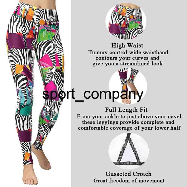 Leggings de Sport zèbre coloré pour femmes, vêtements de Sport Sexy pour Fitness, pantalons de Sport doux, vêtements de gymnastique, 2021