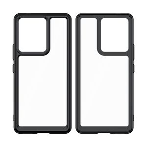 Étuis en acrylique coloré pour VIVO IQOO 10 9T Pro Oneplus Nord N10 5G étui à bordure en TPU pour téléphone antichoc robuste