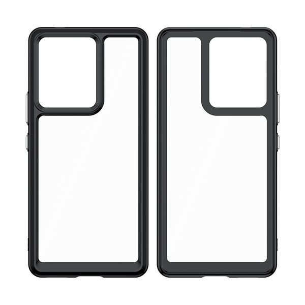 Fundas acrílicas coloridas para VIVO IQOO 10 9T Pro Oneplus Nord N10 5G funda resistente a prueba de golpes con borde de TPU para teléfono