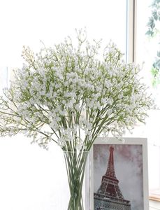 Gypsophila artificial colorida, flores de tacto real de silicona suave, Gypsophila artificial para boda, fiesta en casa, decoración festiva H7481611