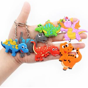 Porte-clés animaux colorés, dessin animé mignon, pendentif de sac à clés en silicone, cadeau pour décoration de sac à main de voiture, 12 couleurs