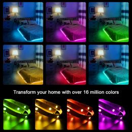 ColorrgB, LED Strip Light, RGB 5050 Flexibel lint, DIY LED Light Strip RGB Tape Diode DC 12V Bluetooth Christmas Lights