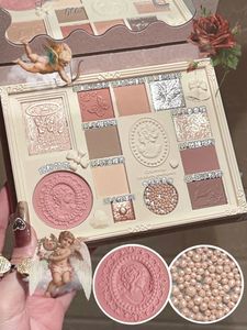 Colorrose Relief Eyeshadow Plate multifonction Highlight Palette Blush Palette Brown Brown Milk Tea Niche femelle 240124