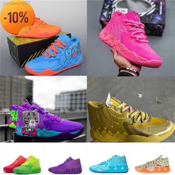 Colores pelota de baloncesto Zapatillas de baloncesto LaMe 01 Azul Naranja Rojo Verde Tía Perla Rosa Púrpura Gato Cartón Melo zapatillas tenis con bo