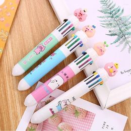 Kleuren cartoon ballpoint pen creatief schattig samll varken rollerbal kleur graffiti school kantoor stationery benodigdheden benodigdheden