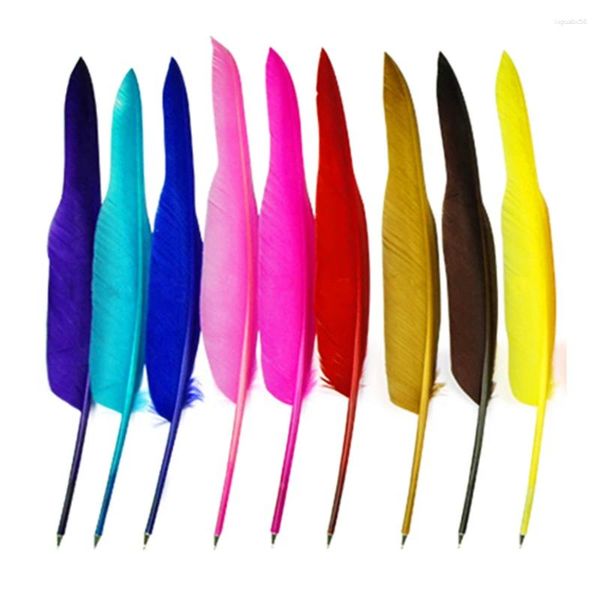 Colores moda pluma pluma bolígrafo para regalo de boda Oficina escuela suministros antiguos venta