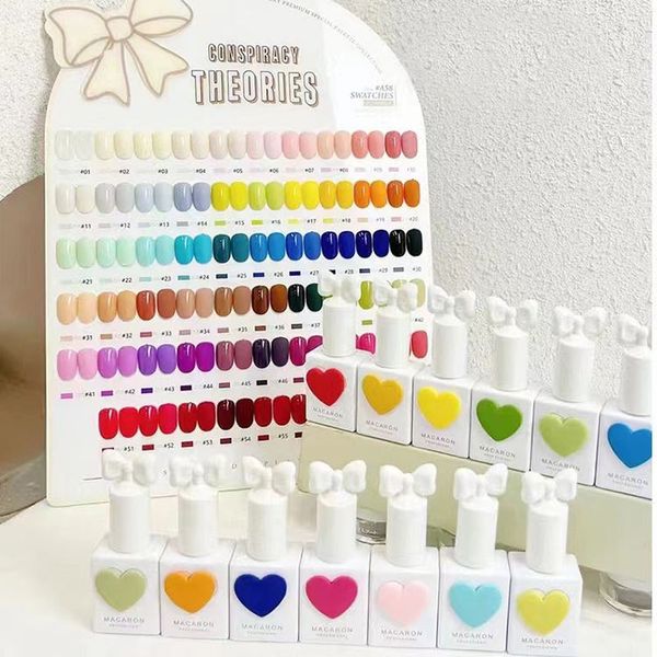 Juego de esmaltes en gel de colores Color Sansu Gel Polish 58 botellas diferentes para diseño de arte de uñas Juego completo de gel para uñas Kit de aprendizaje 15 ML Salón de uñas de fábrica al por mayor