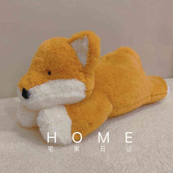 Couleurs Doux Fluffy Fox Cuddle Mignon Dessin Animé Animal En Peluche Bébé Poupée Filles Beau Cadeau D'anniversaire Kawaii Chambre décor Oreiller J220704