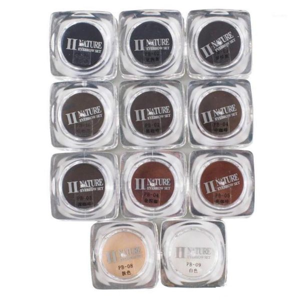 Couleurs Bouteilles carrées PCD Tattoo Pigment Pigment Professional Permanent Makeup Supply Set For Beeprow Lip Make Up Kit18447451