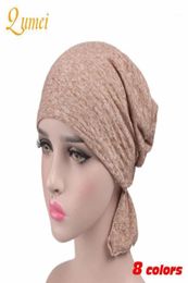 Couleurs femmes bulle coton foulard chimiothérapie casquette Cancer chimio chapeau bonnet écharpe Turban Wrap couverture casquettes B2917176737