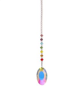 Couleur Cristal Gourd Pendentifs Chaîne À La Main Motif Pétoncle Strass Décoration Bijoux Rideau Suspendu DIY Haute Qualité 8sn J2