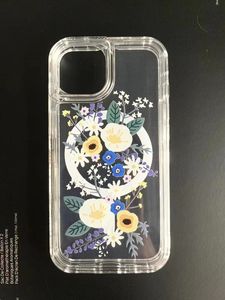 Funda de teléfono de color para iPhone 11 12 Pro Max 13 14 15 Plus 3 en 1 Funda protectora transparente a prueba de golpes Oppbag