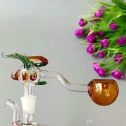 Robinet coloré casserole concave en verre Bongs en verre Brûleur à mazout Conduites d'eau en verre Plates-formes pétrolières sans fumer