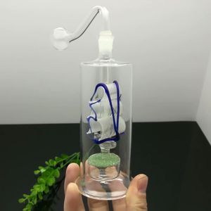 Voile coloré noyau de sable Hotpot bongs en verre tuyau de fumée en verre conduites d'eau plate-forme bols en verre brûleur à mazout