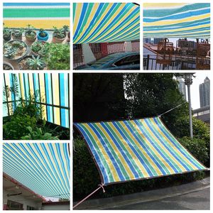 Kleurrijke anti-UV HDPE Sunshade Net buitenluchtwarming Garden Boerderij Sunshade Balkon Succulente plantenopvang zwembad Schaduw Zeil