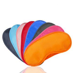 Kleurrijke oogmasker polyester spons zachte 4 lagen schaduw dutje cover blinddoek blackout slaap eyeshade voor slapen reizen 21 kleuren