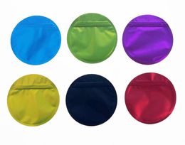 kleurrijke ronde speciaal gevormde 3,5 g mylar tassen ritssluiting pakket