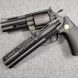 Colt Python Double Action Revolver Jouet Pistolet Pistolet Blaster Lanceur Balle Molle Tir Modèle Pour Adultes Garçons Cadeaux D'anniversaire