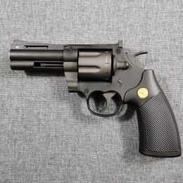 Colt Python, revólver de doble acción, pistola de juguete, lanzador de pistola, modelo de disparo de bala suave para adultos, niños, regalos de cumpleaños