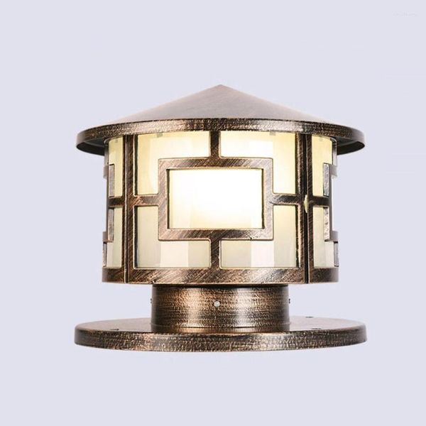 Colonne phare alimenté pilier lampe extérieure étanche applique murale pour Villa cour paysage jardin décor