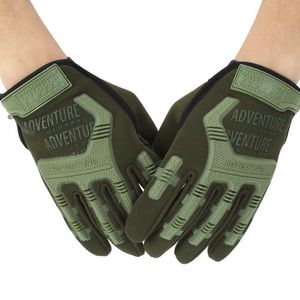 Combat Tactical Full Finger Gloves Militair Army Fingerless Olive Green Mittens Airsoft Bicycle Outdoor Sport Shooting Hunting