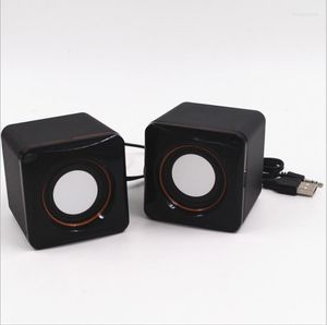 Haut-parleurs combinés 2023 Mini haut-parleur d'ordinateur USB filaire universel stéréo son Surround haut-parleur pour PC portable ordinateur portable